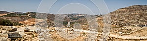 View of the farmland, settlement Shilo in Israel