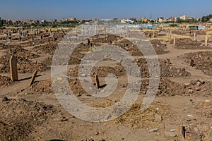 View of Farouq cemetery in Khartoum, capital of Sud