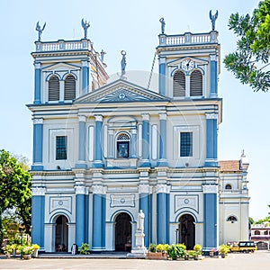 View at the Fascade of Church of Saint Mary in Negombo - Sri Lanka photo