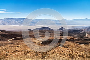 View from the Father Crowley Vista Point overlooking the Panamint Valley, Death Valley National Park, California