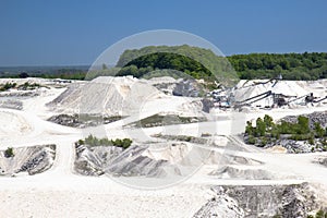 View of Faxe Kalkbrud, a Limestone quarry, Denmark