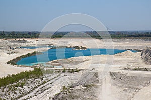 View of Faxe Kalkbrud, a Limestone quarry, Denmark