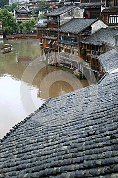 View of fenghuang antique city,China
