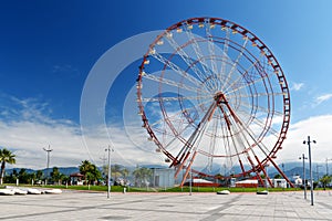 View of Ferris wheel in Batumi, Georgia