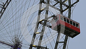 View of the ferris wheel from the ground, Vienna, Austria