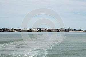 View from the ferry Bac Royan-Pointe du Grave, Royan, France