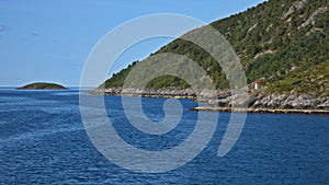 View from the ferry from Vennesund to Holm in Norway