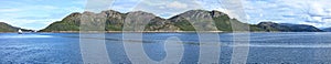 View from the ferry from Vennesund to Holm in Norway