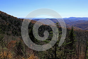 View from Fetterbush Overlook in North Carolina