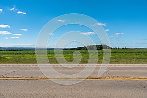 View of a field in Illinois country side