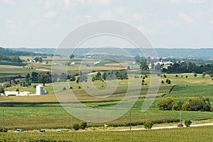 View of a field in Illinois country side