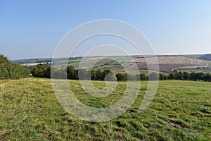 View from field in Lincolnshire Wolds area