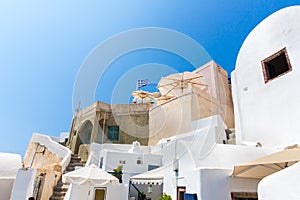 View of Fira town - Santorini island,Crete,Greece.