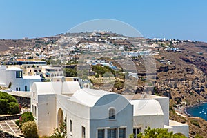 View of Fira town - Santorini island, Crete, Greece