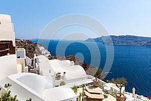 View of Fira town - Santorini island,Crete,Greece