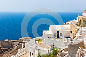 View of Fira town - Santorini island, Crete, Greece