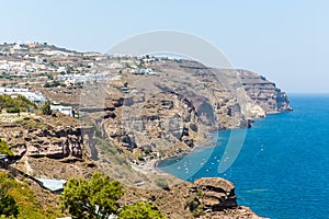 View of Fira town - Santorini island,Crete,Greece