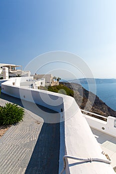 View of Fira town - Santorini island,Crete,Greece.