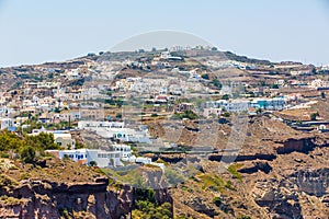 View of Fira town - Santorini island,Crete,Greece