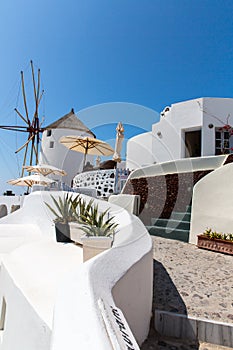 View of Fira town - Santorini island,Crete,Greece