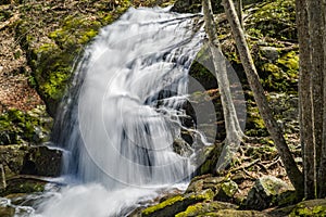 A View of the First Waterfall at the Base Crabtree Falls