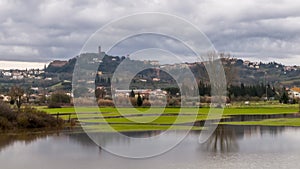 View of the flooding in San Miniato, Pisa, Tuscany, Italy