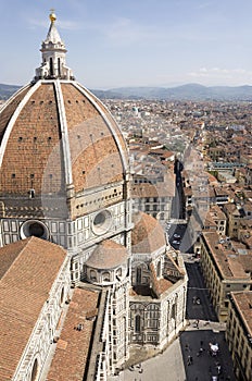 View of Florence from the campanile Giotto