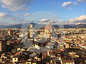 View of Florence Duomo from Arnolfo tower. photo