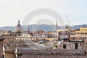 view of florence italy, photo as a background in old italian roman capital city, rome, italy