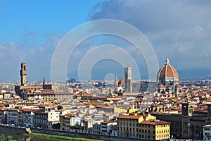 Florence after sunset from Piazzale Michelangelo, Florence, Italy