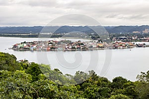 View of Flores Island, Peten, Guatemala