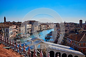 View from Fondaco dei Tedeschi Venice Italy