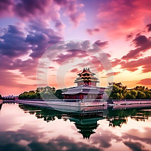 View of the Forbidden City, Beijing, China