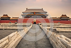 A view of the Forbidden City in China