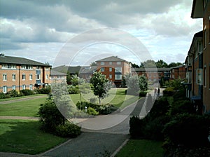 Claycroft Forecourt, Warwick University, UK. photo