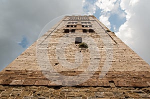 View form below of a medieval italian tower bell.