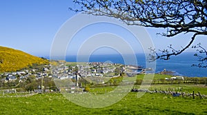 View form Gartmore in spring, Helmsdale. Sutherland, Scotland, UK photo