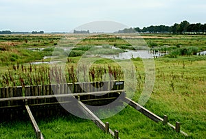 View on the former harbor of Schokland