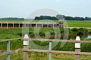 View on the former harbor of Schokland