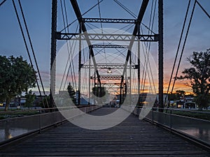 View of Fort Benton from a Pedestrian Bridge