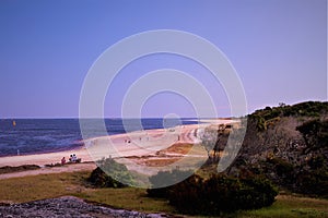 View from Fort Clinch located on a peninsula near the northernmost point of Amelia Island, along the Amelia River.