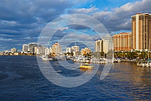 View of the Fort Lauderdale Intracoastal Waterway