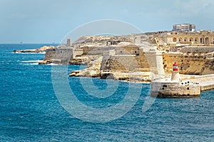 View of Fort Rinella from St. Elmo, Valletta