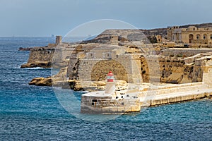 View of Fort Rinella from St. Elmo, Valletta