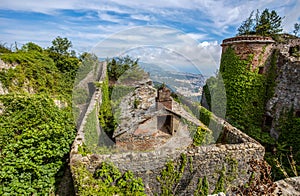 View of Forte Sperone Fort Sperone , one of the most important and better preserved structures of the fortifications of Genoa, photo
