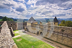 Pohľad z opevnenia hradu Stará Ľubovňa