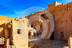 View of the fortified city of Ait-Ben-Haddou, Morocco