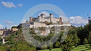 view of the fortress Albornoz in Spoleto photo