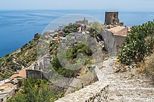 View of Forza d'Agro, Sicily photo