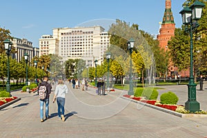 View of the Four Season Hotel, Moscow, Russia.